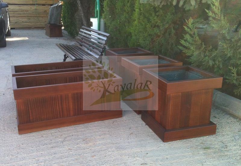 Ahşap Saksı 102