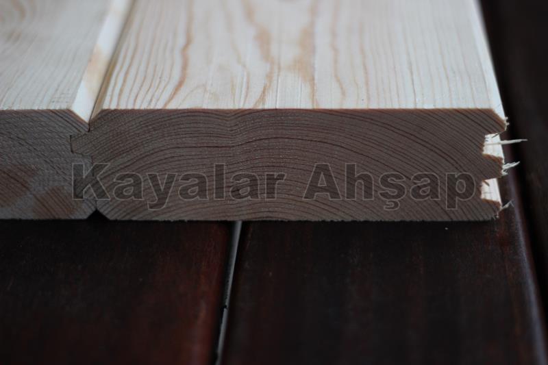 KT-105 Ahşap Kütük - 5 kalın Bungalov Ev Profil
